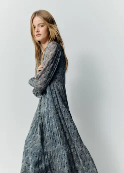 Mujer Brownie Spain Vestidos-Vestido Largo Estampado