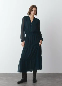 Mujer Brownie Spain Vestidos-Vestido Largo Mancha Animal