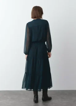 Mujer Brownie Spain Vestidos-Vestido Largo Mancha Animal