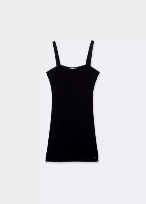 Mujer Brownie Spain Vestidos-Vestido Punto Cuello Cuadrado