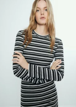 Mujer Brownie Spain Vestidos-Vestido Rayas Manga Larga