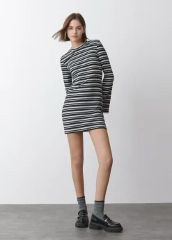 Mujer Brownie Spain Vestidos-Vestido Rayas Manga Larga