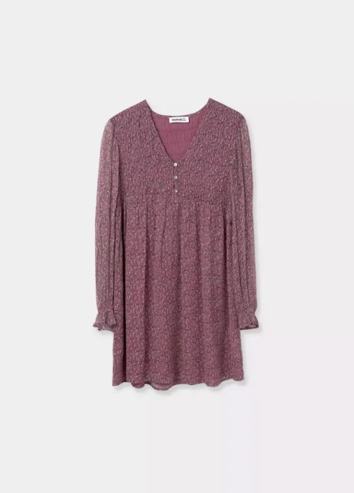 Mujer Brownie Spain Vestidos-Vestido Smock Pecho Suelto